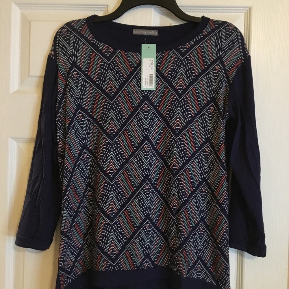 Loveappella StitchFix long sleeved top, L, NWT
